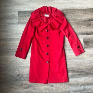 VNTG Muna Couture ruffle collar coat